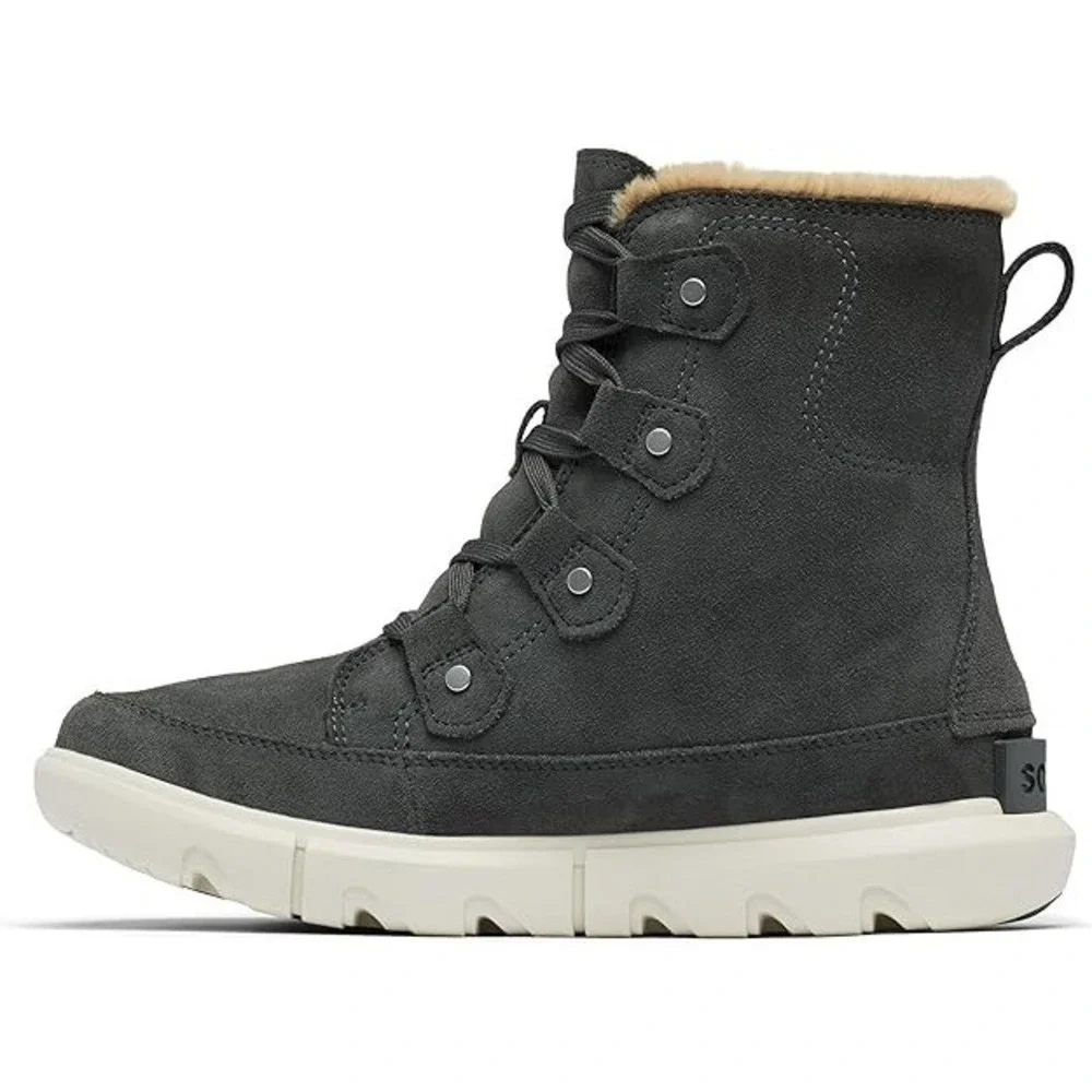 SOREL® (Women's 8) Explorer Next™ Joan Waterproof Boot in Grill/Fawn - $155